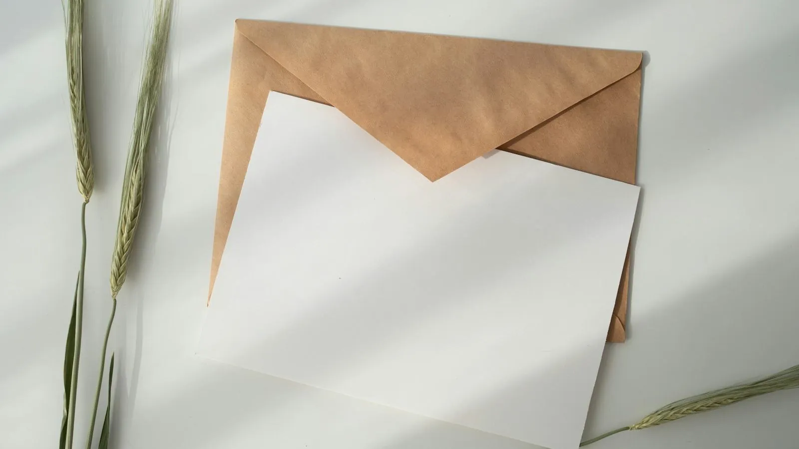 Envelope and letter